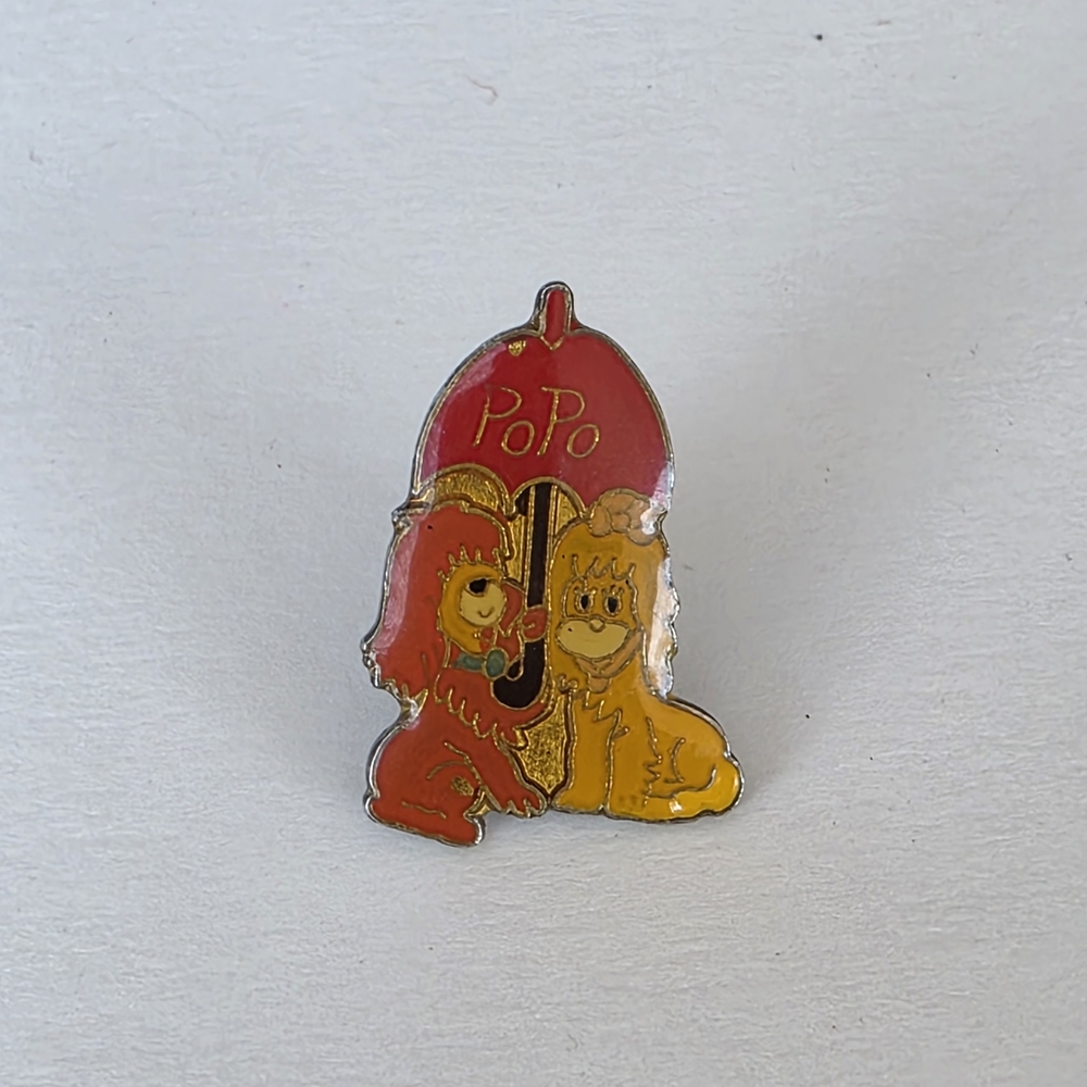 pop Small Pets Enamel Pin - Red and Yellow